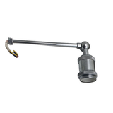 LEDSON Vintage Metal Wall Light with Long Arm & Short Holder – E27 Hardwired Wall Lamp