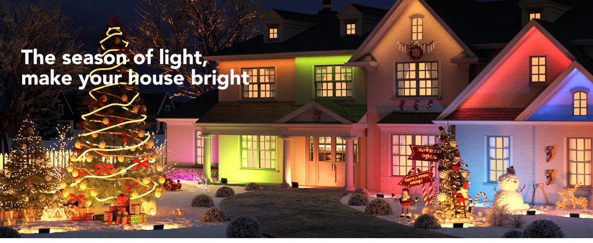 GOVEE RGBICWW Smart LED Flood Lights, 4-Pack – 16 Million Colours, App & Alexa Control