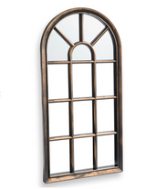 Outdoor Arched Mirror – Brown