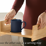 Avilo Bamboo Tablet Tray – Hold Your Tablet with Ease, Natural Bamboo Finish