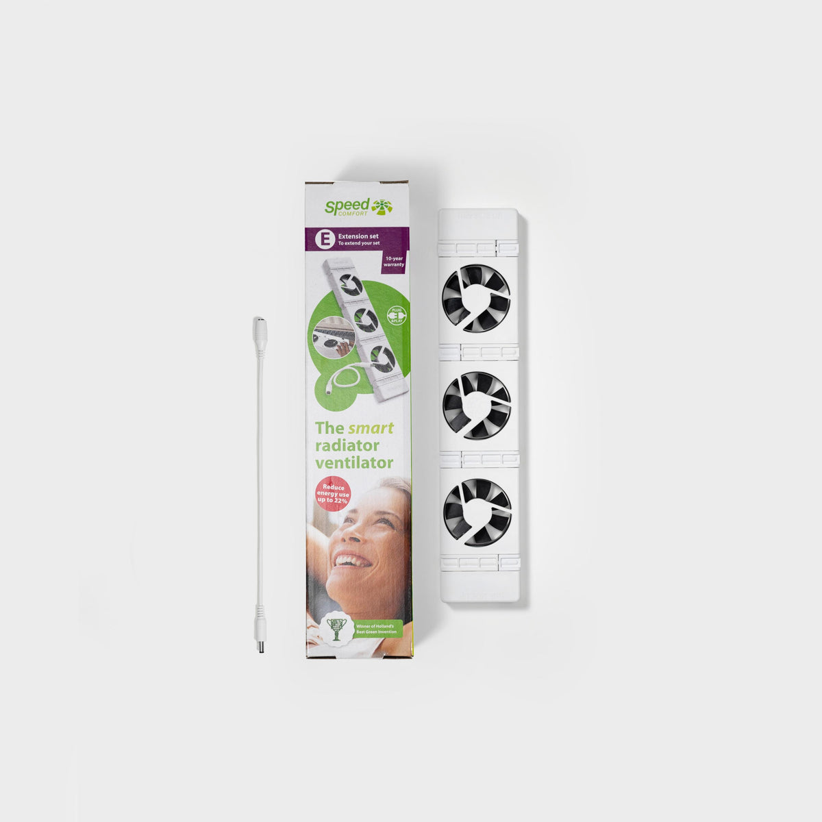SPEEDCOMFORT Radiator Fan Extension Set – Add-On Units for Faster Room Heating and Energy Saving