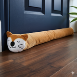 Avilo Sleepy Cat Draught Excluder – Cute Door Draught Stopper for Winter