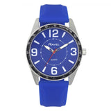 Ravel Men's Sports Watch – Blue Dial, Blue Silicone Strap