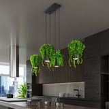 Kukkia Modern Pendant Lamp in Black Steel, 142cm – 4 x GU10/ES111