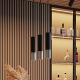 Sollux Lighting Loopez Modern Steel Ceiling Lamp with GU10 Bulb Fitting – Black and Chrome