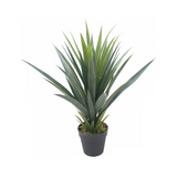 90cm Copper Planter with Artificial Yucca Plant