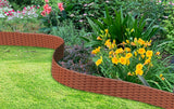 Avilo Flexible Faux Rattan Garden Fence, Pack of 4 – Edging for Borders, Flower Beds and Veg Plots