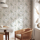 Arthouse Keeka Floral Wallpaper – Elegant Trailing Flowers for Feature Walls, Blue & Cream