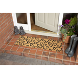 Astley Hand-Drawn Hearts Coir Doormat, 40 x 120cm