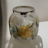 13cm Round Glass Flower Vase
