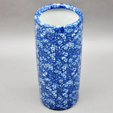 AcaciaHome Ceramic Umbrella Stand – Holder for Canes & Walking Sticks, Entryway Decor, Blue & White