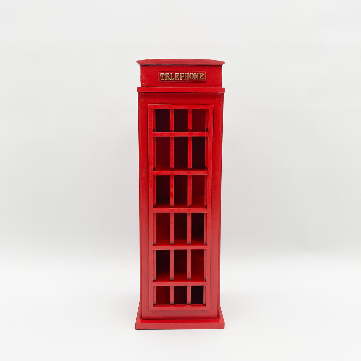 MSL Telephone Box Wine Rack, 77cm – Hand Finished UK Phone Box Wine Cabinet