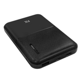 FX Power Bank 5000mAh with USB-C Input, 2 USB Outputs & LED Indicator – Portable Smartphone Charger, Black