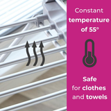 Neo Electric Heated Winged Clothes Airer Drying Rack – Fold-Out Wings, Energy-Efficient Indoor Laundry Dryer
