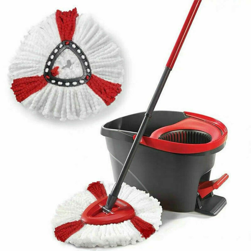 6 Pack Microfibre Replacement Mop Heads for Vileda and O-Cedar Spin Mop Systems – Wet and Dry Mopping