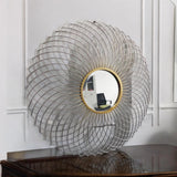 MSL 85cm Modern Wall Mirror, Handcrafted with a Contemporary Finish – Home Decor Mirror, Multi