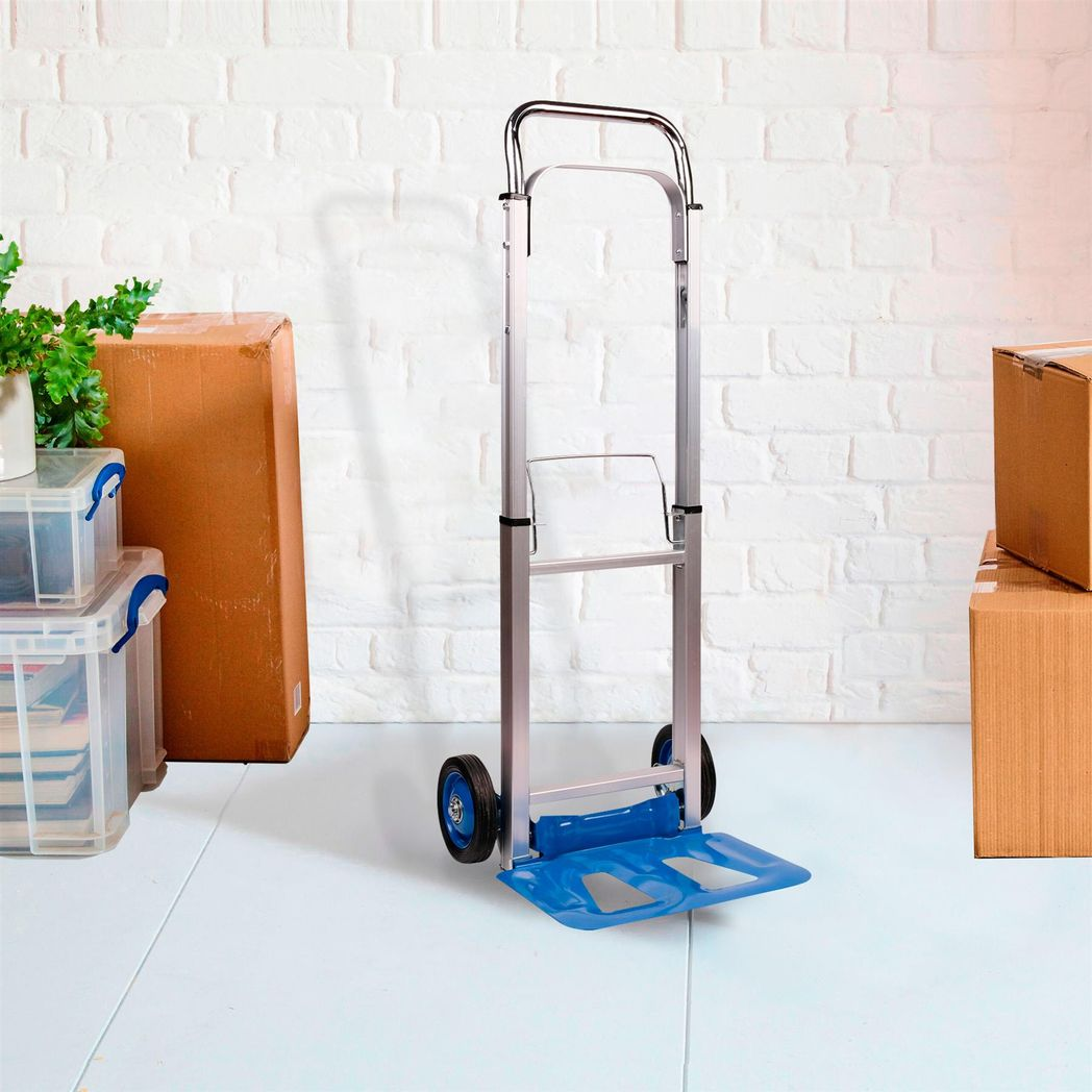 Neo Folding Sack Truck with Extendable Handle – 100kg Capacity, Aluminium & Steel