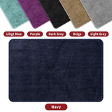 Vinsani Ultra Soft Microfibre Bath Mat 60x90cm – Dense, Fluffy Bathroom Mat, Navy