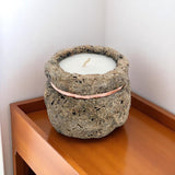 MSL 16cm Round Candle with Copper Finish – Hand Finished Recycled Content Home Decor