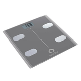 Gymcline Body Analysis Scale with BMI Report & Calorie Intake Guide – Digital Bathroom Scale, Space Grey