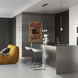 Sollux Lighting Wezyr Modern Pendant Lamp with Steel and Glass Shade, G9 – Hanging Ceiling Light, Black