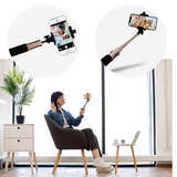 Aquarius Video Selfie Stick with Bluetooth Remote – Extendable 18–60cm Aluminium Monopod, Gold