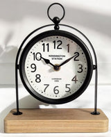 AcaciaHome Silent Sweep Mantel Clock with Easy-to-Read Face – Quiet Tabletop Timepiece for Living Room