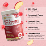 Prowise Apple Cider Vinegar Gummies with The Mother 1000mg – 60 Vegan Gummies with Vitamin B12 & B6