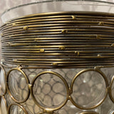 Decorative Clear Glass Candle Vase – Rustic Design Holder for Flowers, Candles and Christmas Gifts