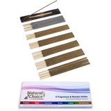 Natural Choice Incense 6 Fragrance Incense Stick Gift Pack with Burner