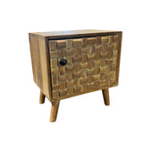 Wooden Bedside Cabinet, 47cm – Sturdy Bedroom Storage Table for Home