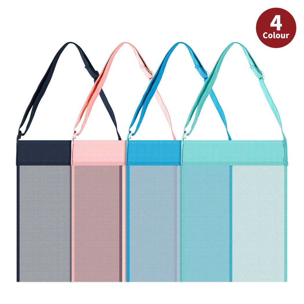 Vinsani Set of 4 Mesh Beach Bags with Sand-Shedding Design – Durable Beach Gear for Family Days Out