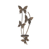 Gold Butterfly Wall-Mounted Candle Holder – 9cm Metal Wall Decor Accent