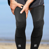 Aquarius Knee Compression Sleeve – Elasticated Knee Support for Gym & Sport, Large, Black