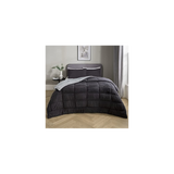 Sleepdown Reversible Teddy Fleece Bedspread, 200 x 200cm – Soft Warm Bed Throw, Grey and Charcoal