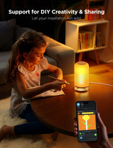 Govee Aura Smart RGB LED Table Lamp with App Control, 16 Million Colours & 60+ Scenes – Mood Lighting