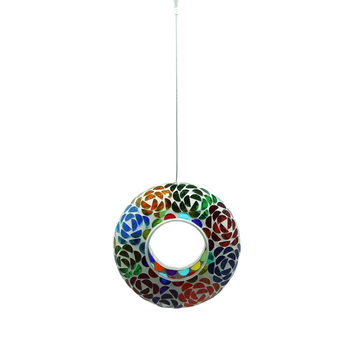 Avilo Hanging Mosaic Bird Feeder – Fill with Nuts, Seeds or Fat Balls for Garden Birds