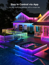 Govee Outdoor LED Strip Light RGBICWW, 10m IP65 – Colour and White Lighting for Patios and Gardens