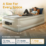 Huddle Never Deflate Air Bed with Dual-Action Pump, Comfort Dial & Nightlight – Single