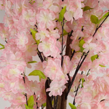 Botanik UK Artificial Pink Cherry Blossom Tree, 150cm – Fully Assembled Faux Blossom Tree in Pot