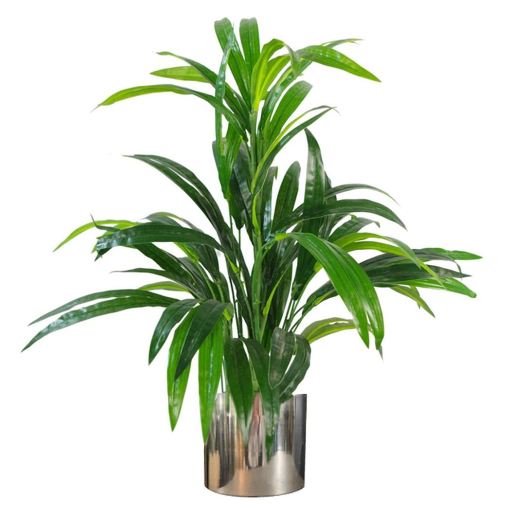 Polished Silver Metal Planter, 20 x 18cm