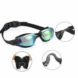 Anti-Fog Swimming Goggles with UV-Protective Lenses, Adjustable Strap, Nose Clip & Earplugs – Adults & Kids