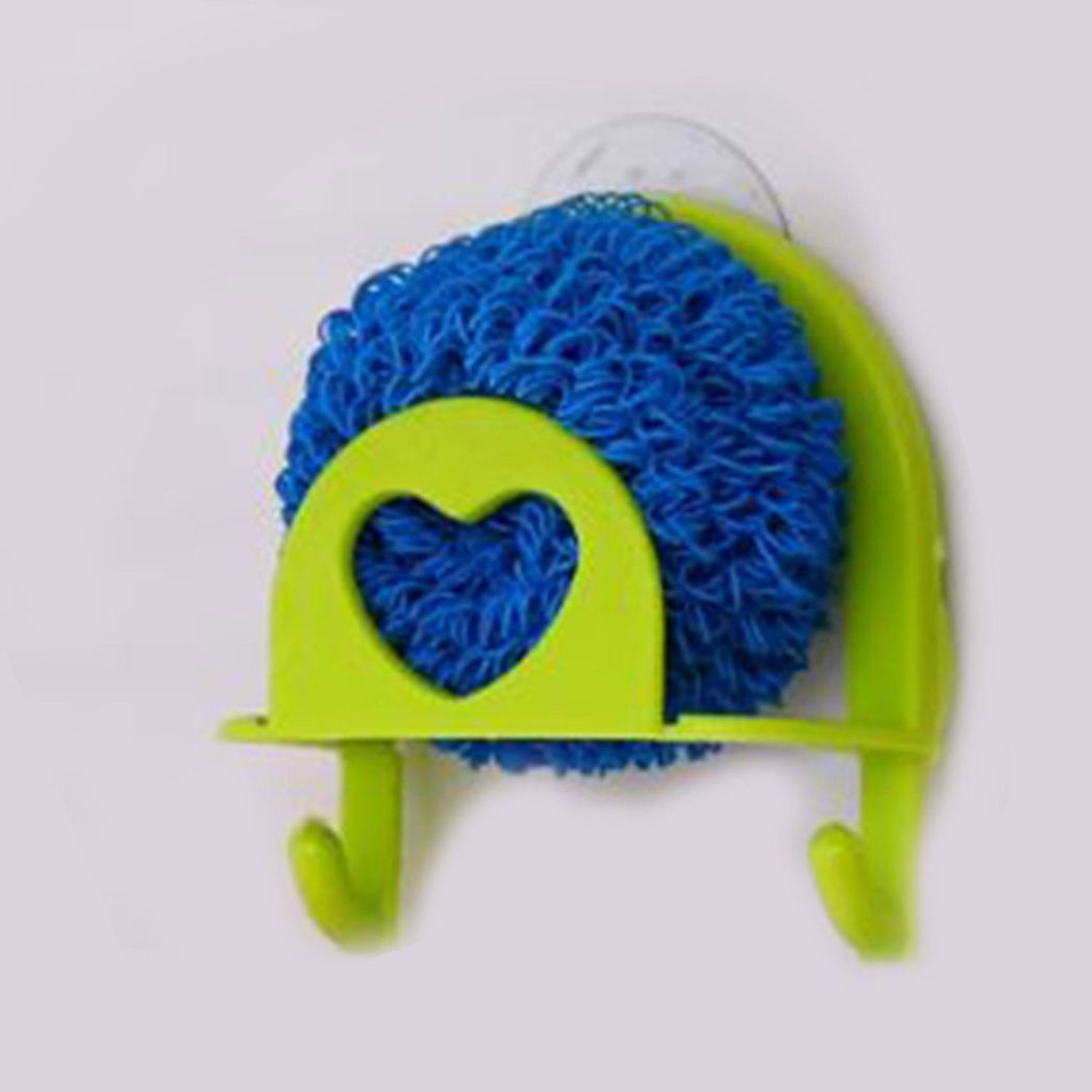 Aquarius Suction Sink Sponge Holder – Wire Draining Caddy for Kitchen & Bathroom, Green