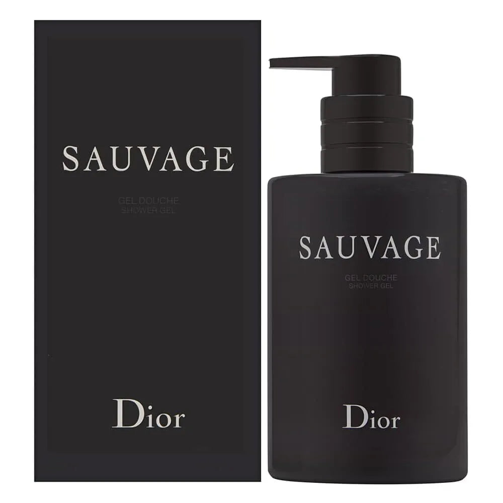 Dior Sauvage Shower Gel 250ml – Fresh Spicy Woody Fragrance Body Wash for Men