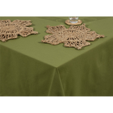 Esselle Home Severn Jute Star Placemats, Set of 2 – Naturelle Floral Table Setting, 36x36cm, Natural