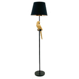 AcaciaHome 164cm Parrot Floor Lamp with Black Drum Shade – Modern Bird Design Standard Lamp
