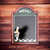 Wall-Mounted Chalkboard Memo Menu Board with Wooden Frame – Kitchen, Bistro & Restaurant, 60 x 40cm Square, Green