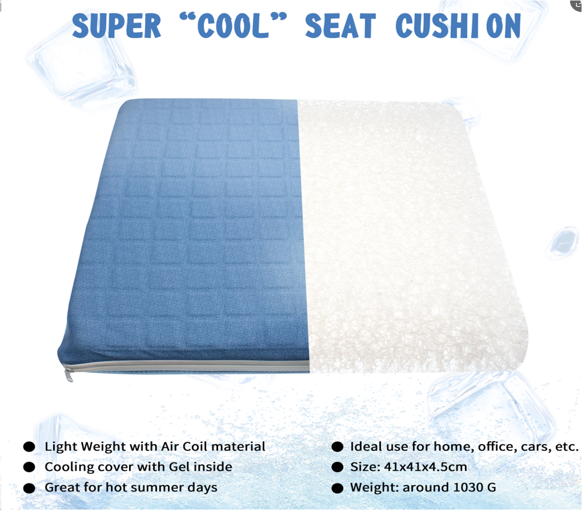 Avilo Super Cooling Gel Seat Cushion with Airflow Technology – Pressure Relief for Home, Car & Office