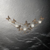 Gold Butterfly Wall-Mounted Candle Holder – Metal Wall Decor, 9cm