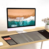 AQ Multifunctional Office Desk Mouse Mat with Calendar & Phone Holder – Eco-Friendly PVC+DS, Brown